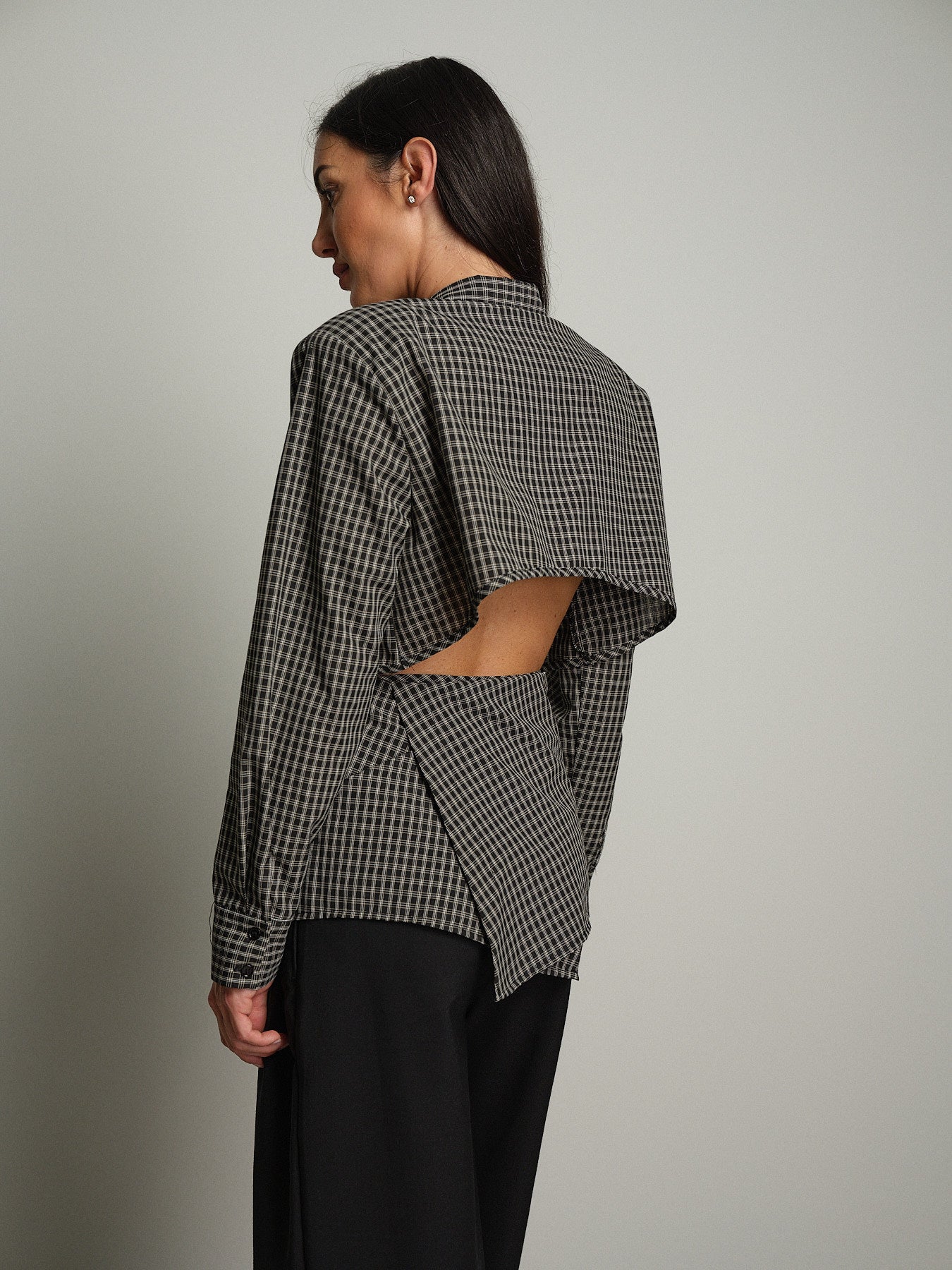 Camicia cut out retro - Nero