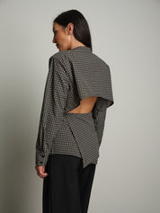 Camicia cut out retro - Nero