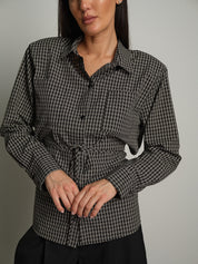 Camicia cut out retro - Nero