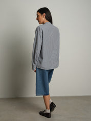 Camicia check piccolo - Blu notte