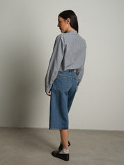 Camicia check piccolo - Blu notte