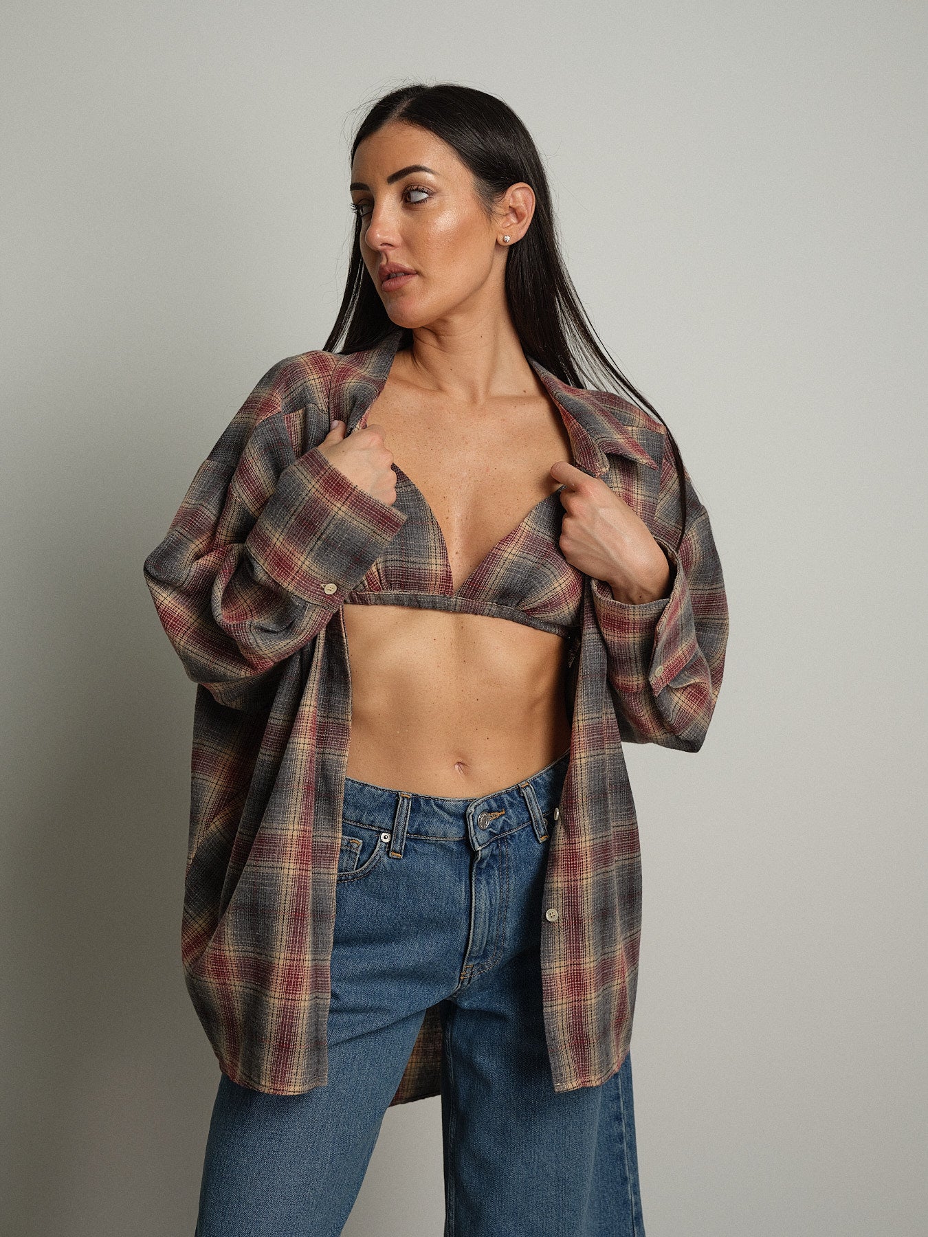 Camicia + reggiseno - Grigio