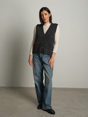 gilet con tasche - Antracite