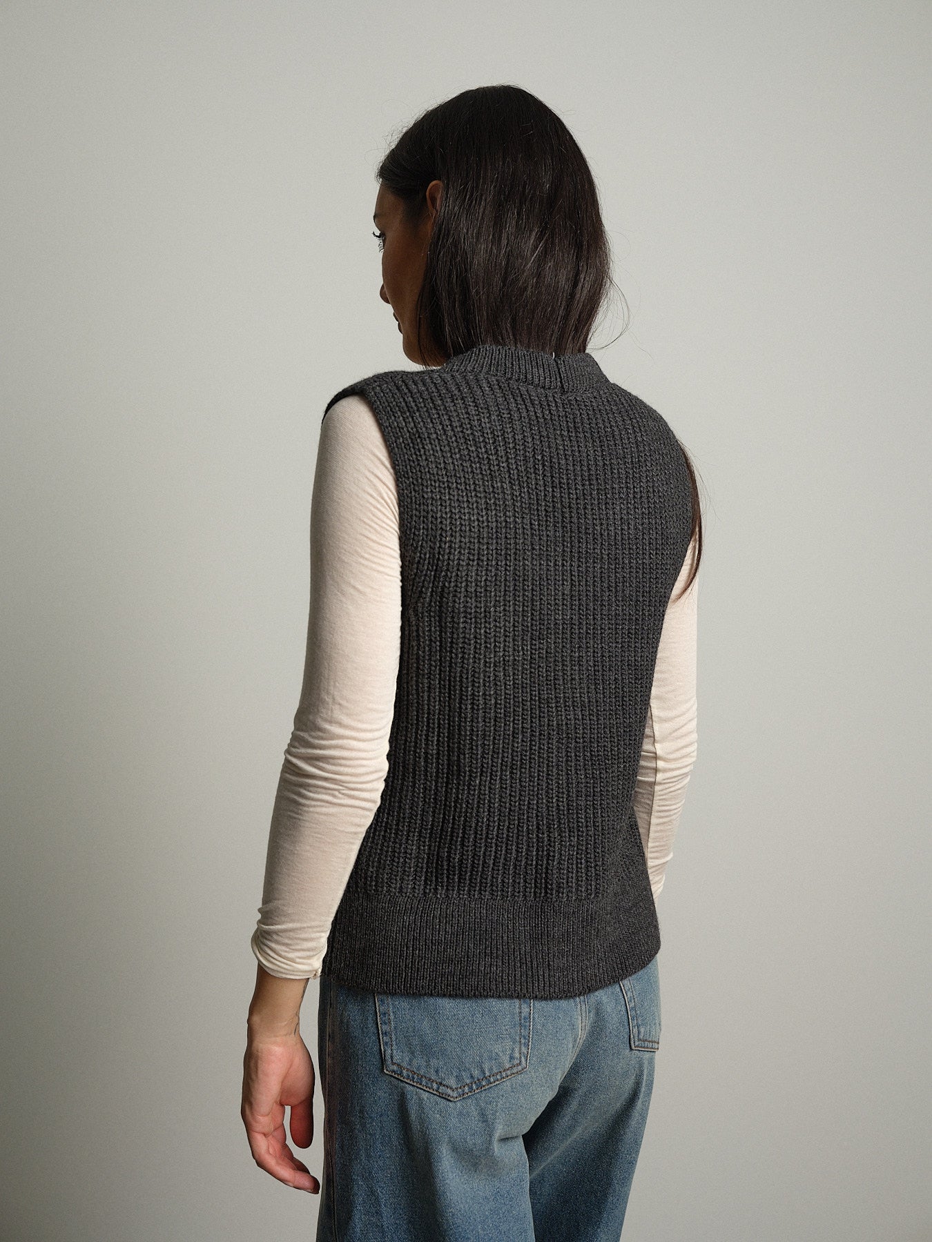 gilet con tasche - Antracite