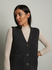 gilet con tasche - Antracite