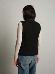 gilet con tasche - Nero
