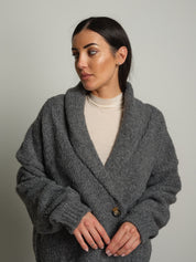 Cardigan doppio petto - Antracite