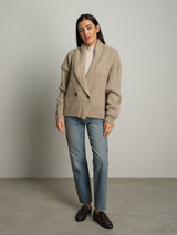 Cardigan doppio petto - beige