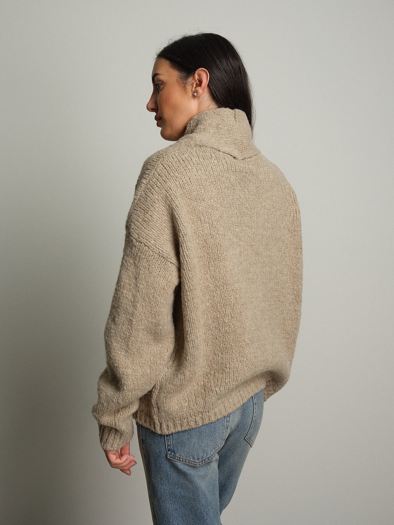 Cardigan doppio petto - beige