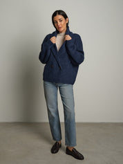 Cardigan doppio petto - Blu