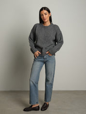 maglione lory girocollo - Grigio