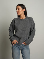 maglione lory girocollo - Grigio