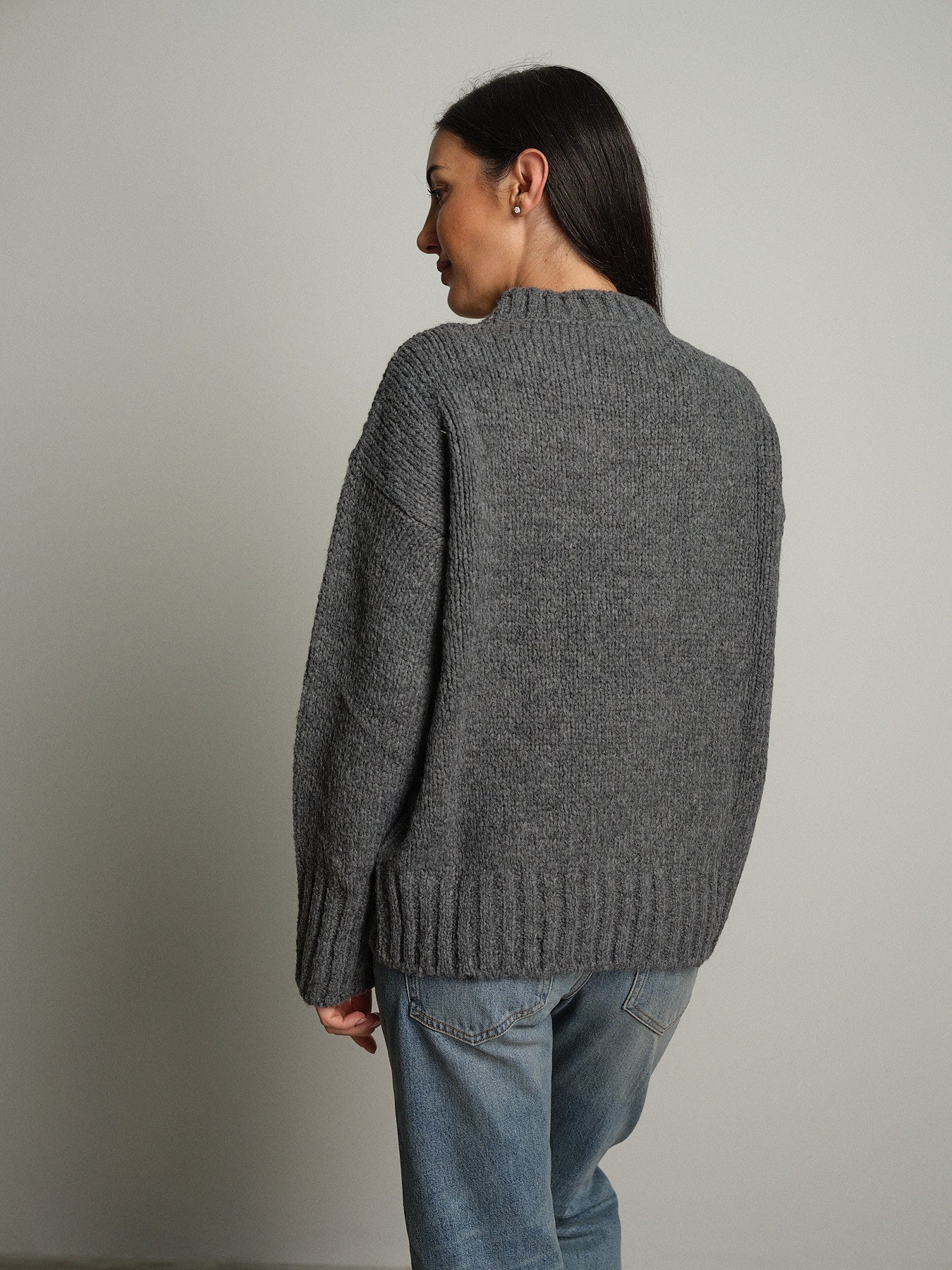 maglione lory girocollo - Grigio