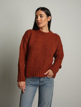 maglione lory girocollo - Mattone