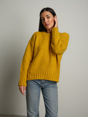 maglione lory girocollo - Senape