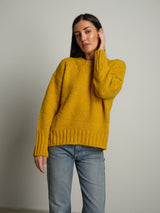 maglione lory girocollo - Senape