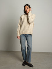 maglione lory girocollo - Panna