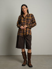 Camicia check - Senape