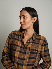 Camicia check - Senape