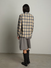 Camicia check - Panna