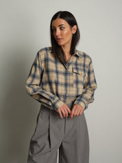 Camicia check - Panna