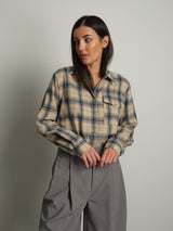 Camicia check - Panna