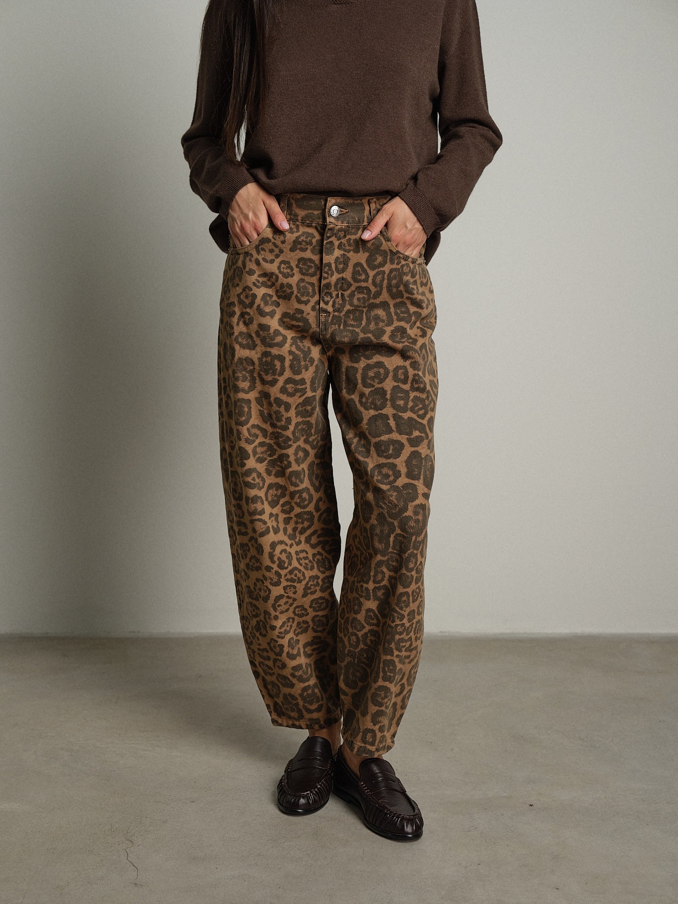 Jeans maculato - Beige
