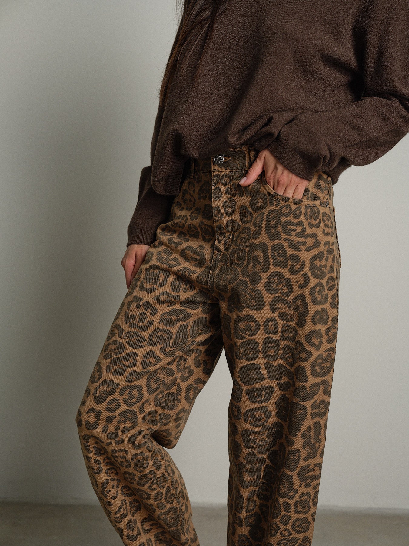 Jeans maculato - Beige
