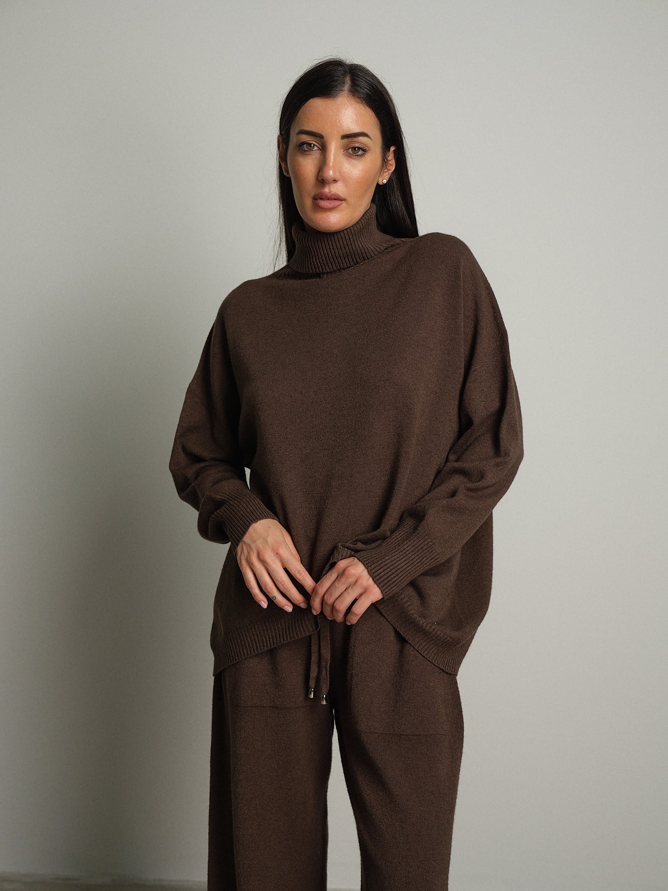completo in maglia dolcevita - Caffè