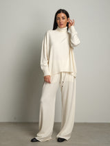 completo in maglia dolcevita - Burro