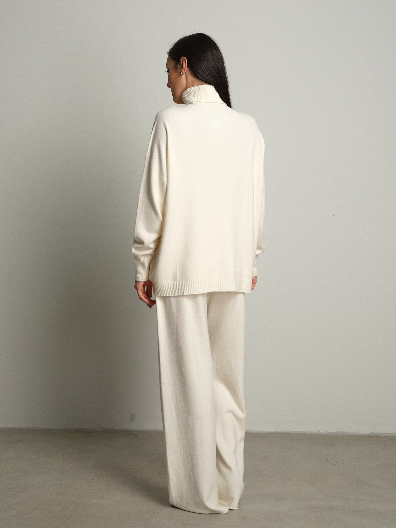 completo in maglia dolcevita - Burro