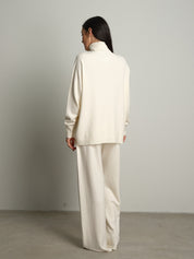 completo in maglia dolcevita - Burro