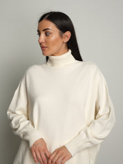 completo in maglia dolcevita - Burro