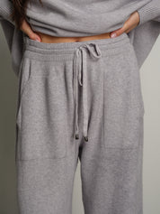 completo in maglia dolcevita - Grigio perla