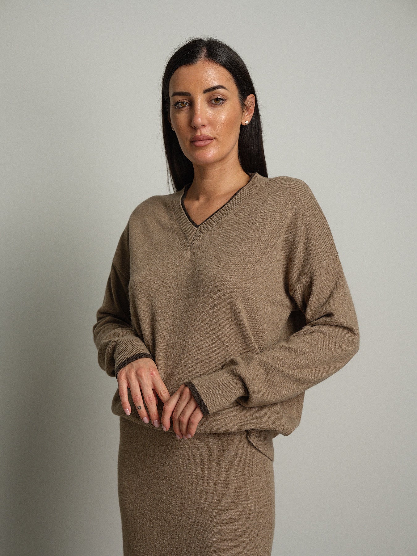pull in maglia betty - Tortora