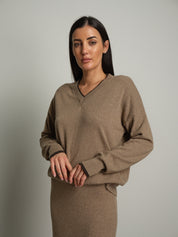 pull in maglia betty - Tortora