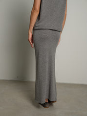 gonna in maglia betty - Grigio