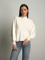 Pullover collo cratere palloncino - Burro