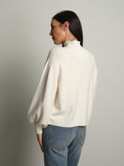Pullover collo cratere palloncino - Burro