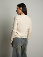 Pullover basic - Panna