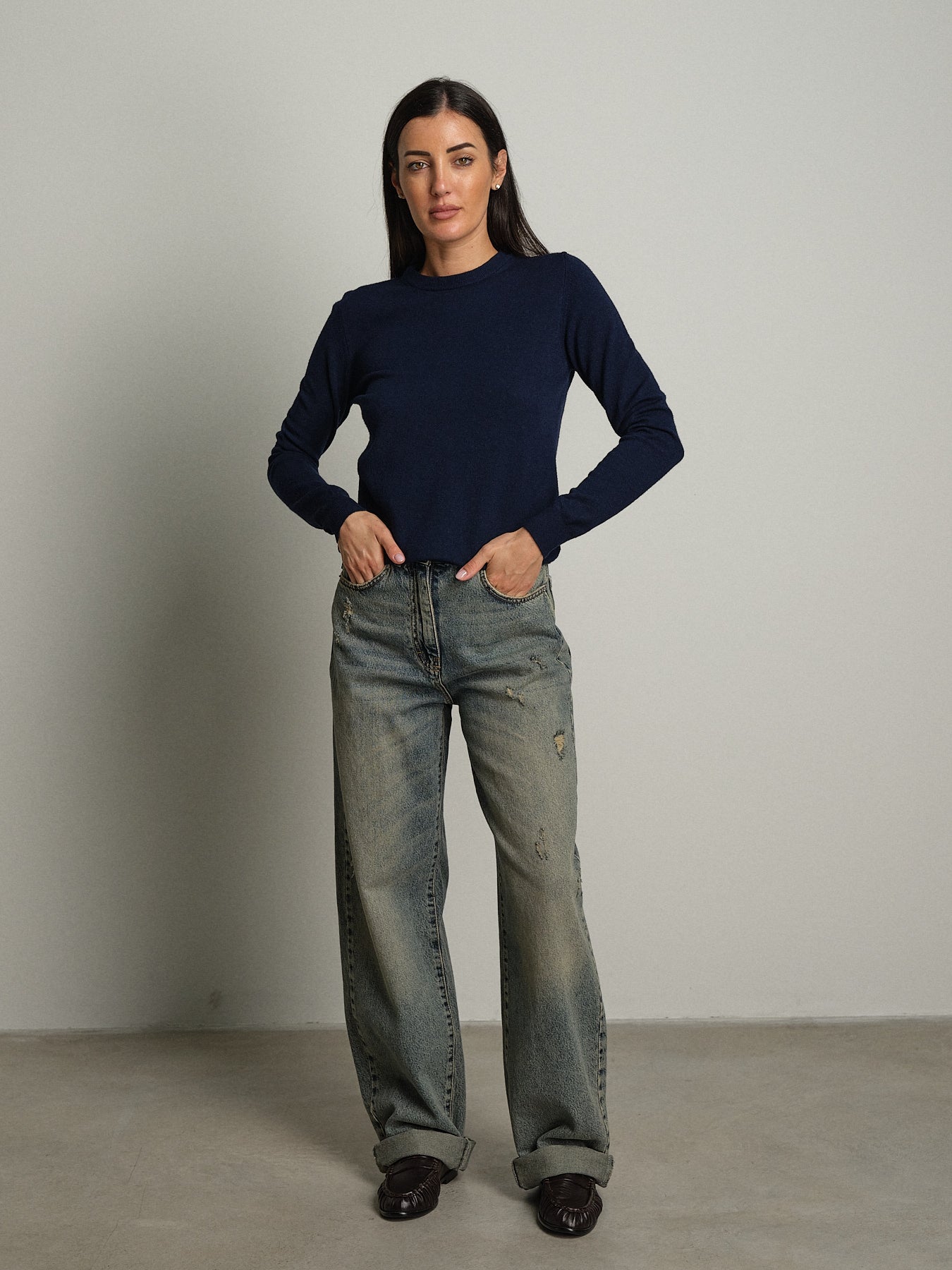 Pullover basic - Blu notte