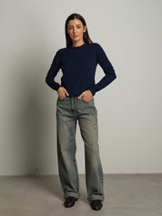 Pullover basic - Blu notte