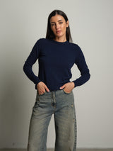 Pullover basic - Blu notte