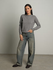 Pullover basic - Grigio