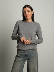 Pullover basic - Grigio