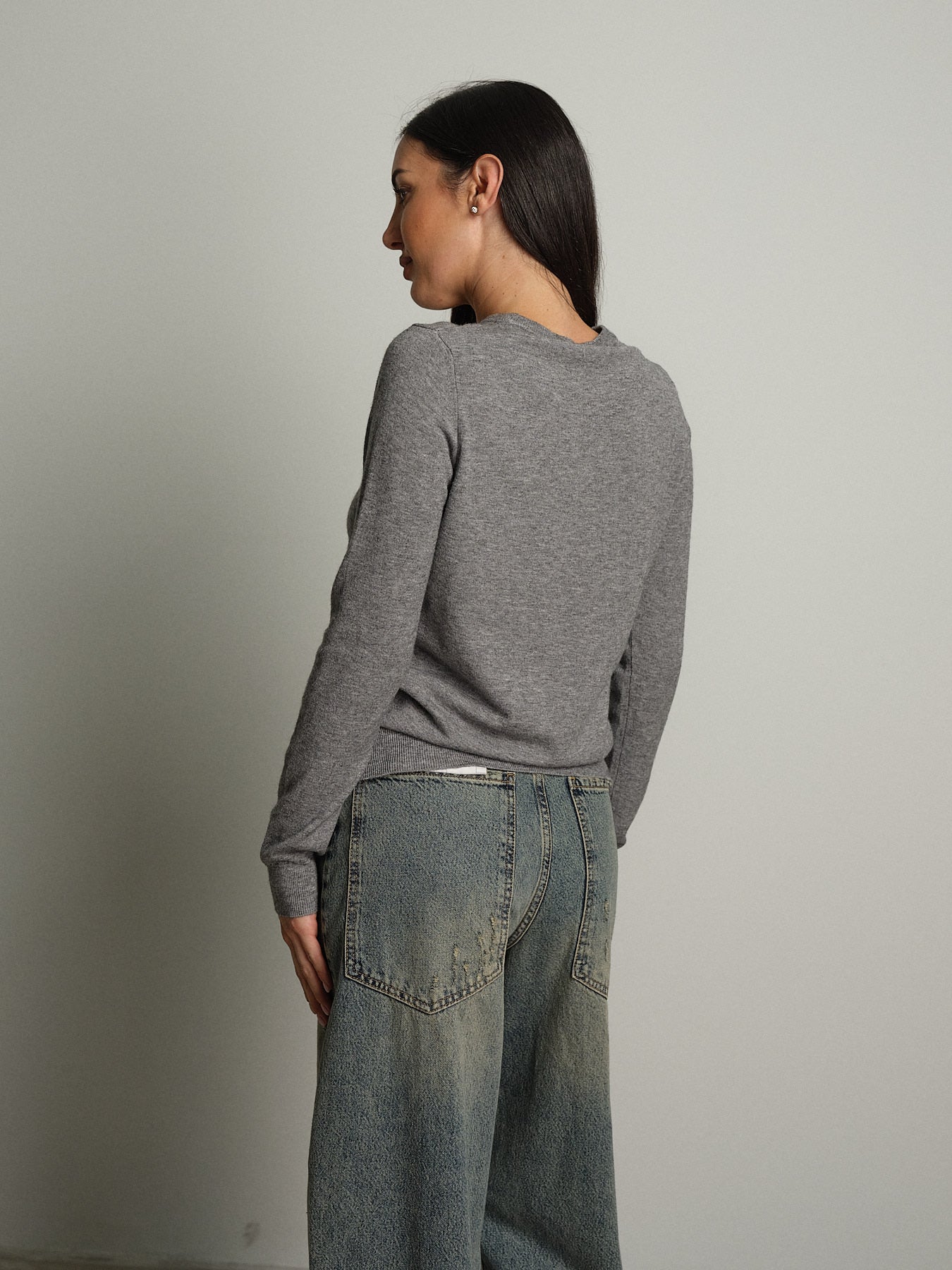 Pullover basic - Grigio