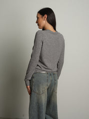 Pullover basic - Grigio