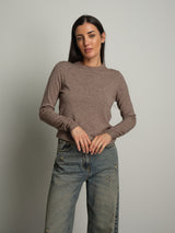 Pullover basic - Tortora