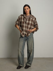 camicia check - moro