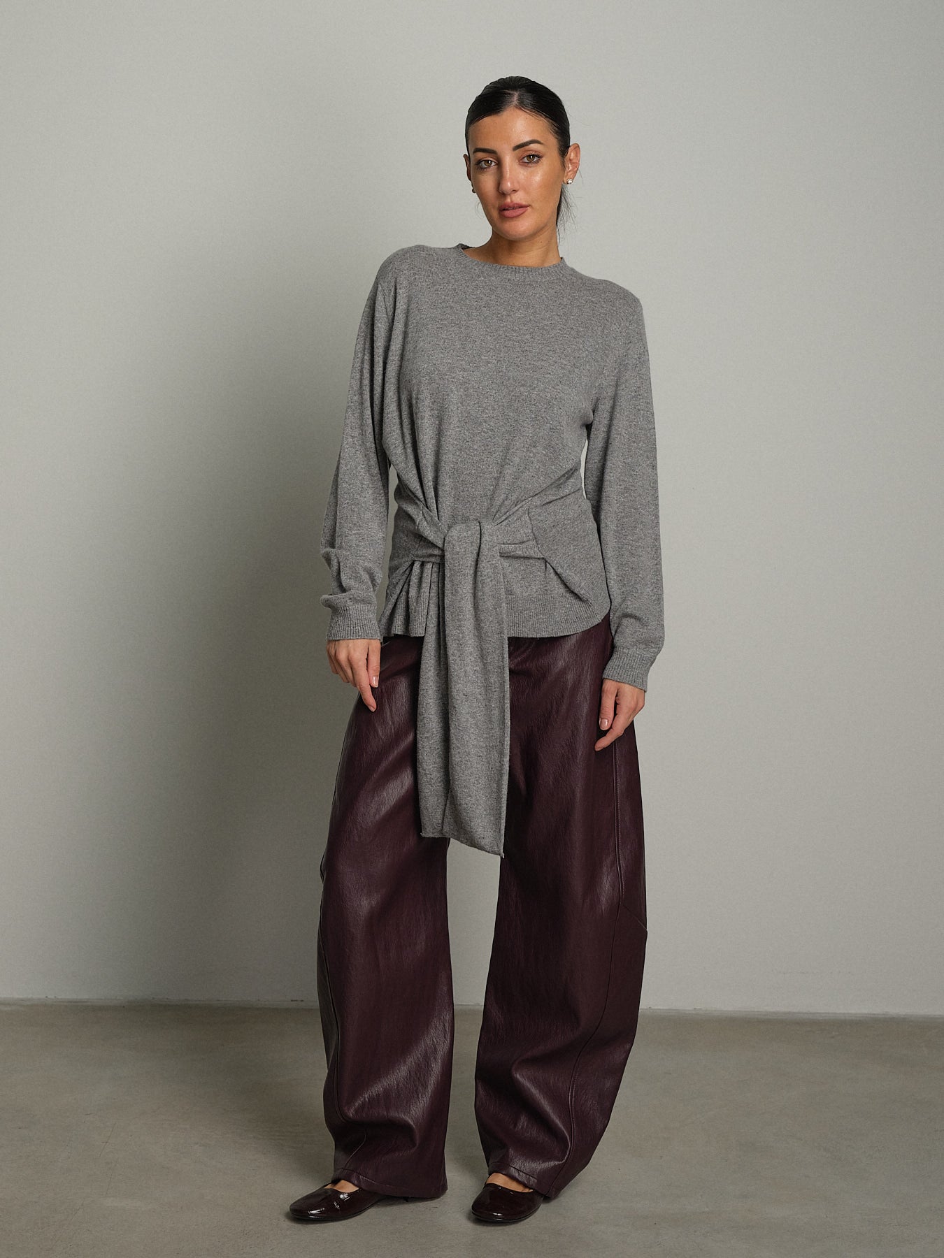 Pullover fascia in vita - Grigio